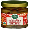 Whole Foods Market, Organic Red Pepper Stuffed Olives, 4.23 Ounce