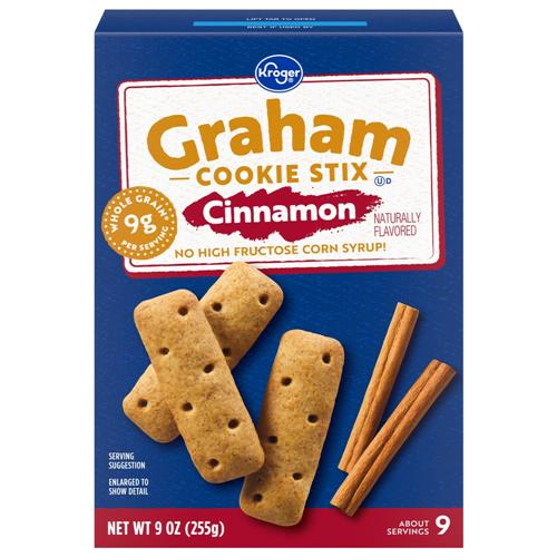 Kroger Cinnamon Graham Cookie Stix 9 oz