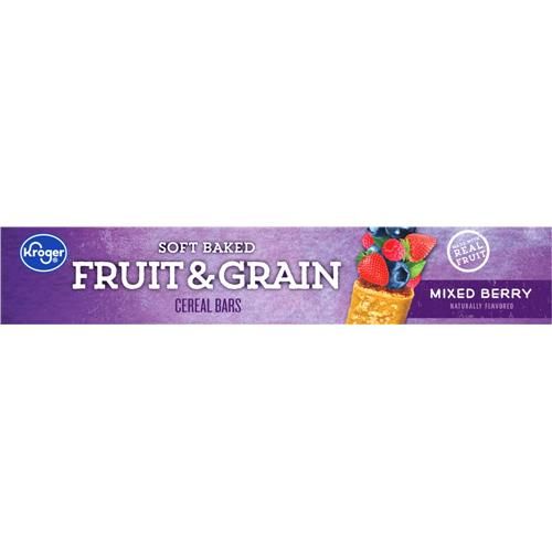 Kroger Fruit & Grain Mixed Berry Breakfast Bars 8 ct