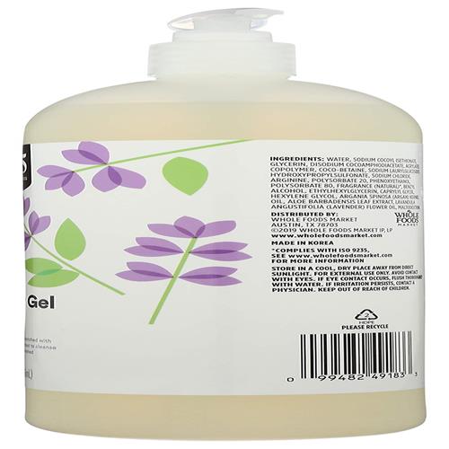 Whole Foods Market Shower Gel, Lavender, 32 Fl Oz