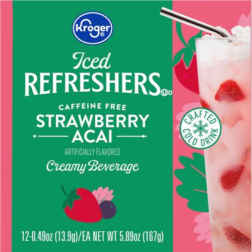 Kroger Strawberry Acai Iced Refresher Pods 12 ct