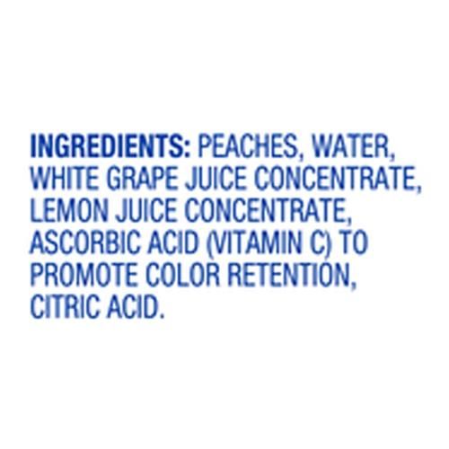 Kroger Yellow Cling Diced Peach Cups in 100% Juice 8 ct / 4 oz