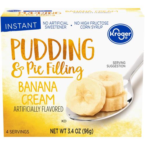 Kroger Banana Cream Pudding & Pie Filling 3.4 oz