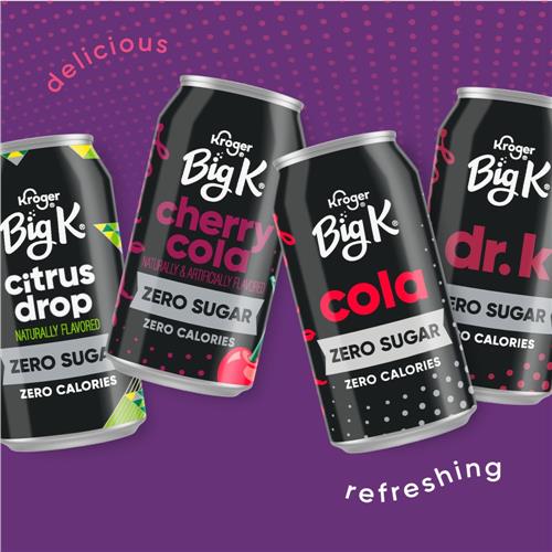 Big K Grape Caffeine Free Soda Cans 12 pk / 12 fl oz