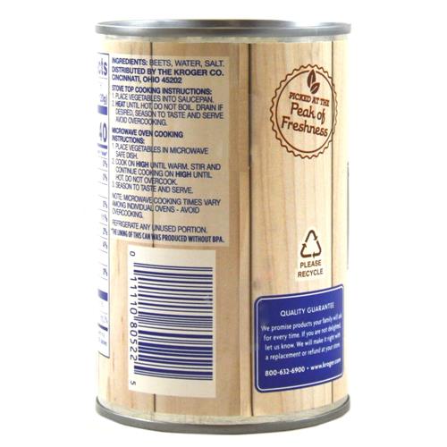 Kroger Canned Whole Beets 15 oz