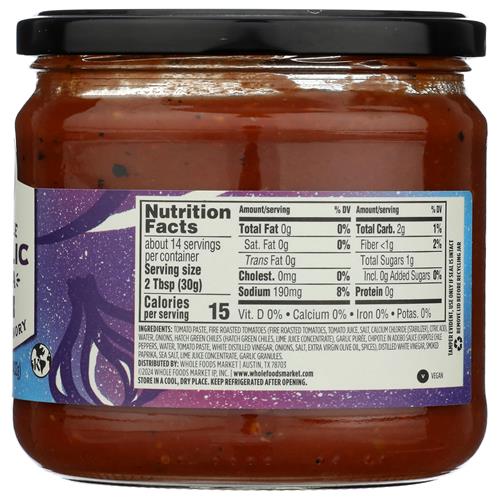 Whole Foods Market Chipotle Garlic Salsa, 15.25 Oz