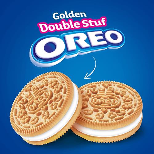 Oreo Double Stuf Golden Sandwich Cookies, 14.03 Oz