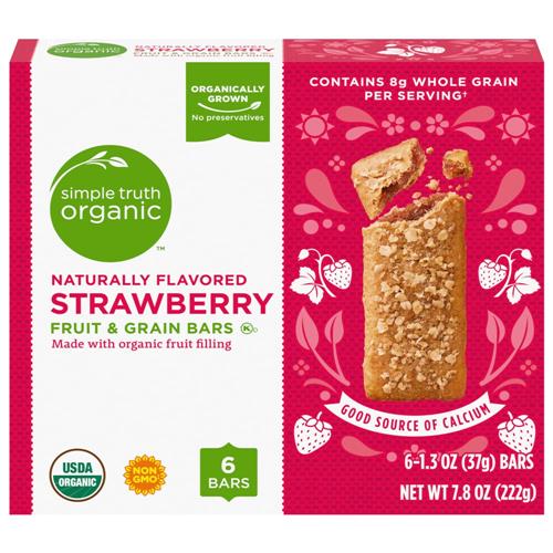 Simple Truth Organic Strawberry Breakfast Bars 6 ct / 1.3 oz