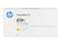 New, Pre-Owned - HP 878M 1-liter Yellow PageWide XL Ink Cartridge (312Z7A)