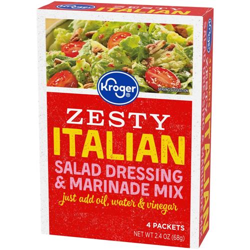 Kroger Zesty Italian Salad Dressing & Marinade Mix Packet 4 ct / 0.6 oz