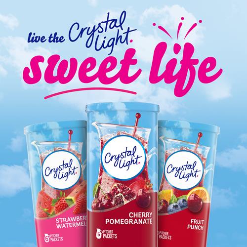 Crystal Light Sugar-Free Cherry Pomegranate Naturally Flavored Powdered Drink Mix 5 Count Pitcher Packets