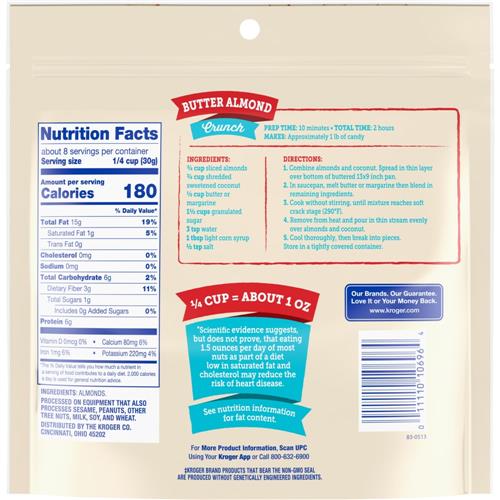 Kroger Sliced Almonds 8 oz