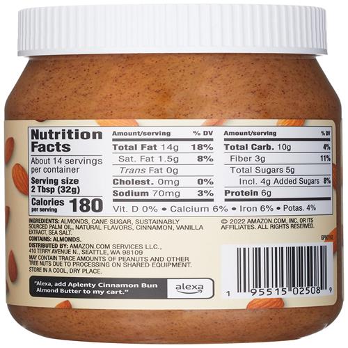 Aplenty Cinnamon Bun Almond Butter, 16 Oz