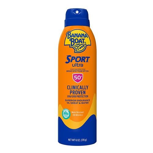 Banana Boat Sport Ultra Spf 50 Sunscreen Spray, 6Oz | Banana Boat Sunscreen Spray Spf 50, Oxybenzone Free Sunscreen, Sport Sunscreen Sunblock, Spray On Sunscreen, Water Resistant Sunscreen, 6Oz -