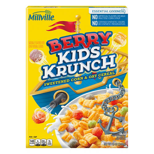 Millville Berry Kids Krunch Cereal, 13 oz