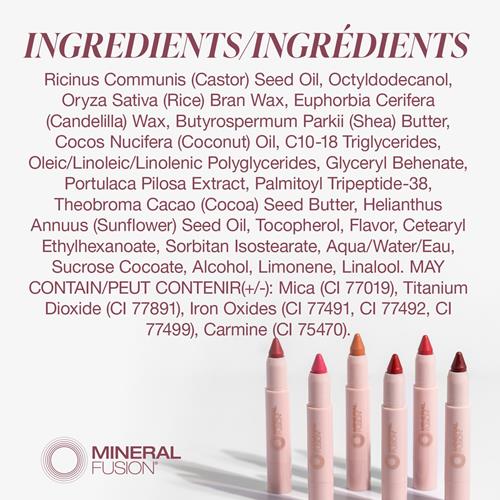Mineral Fusion New Sheer Moisture Lip Tint, Buildable Lip Color, Hydrating Lip Balm With Jojoba Oil, Shea Butter & More, Hydrates & Nourishes, Fd&C Dye-Free & Hypoallergenic, Grateful, Fuchsia Pi