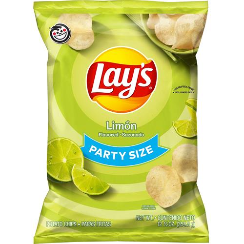 Lays Potato Chips Limon, 12.5 Oz