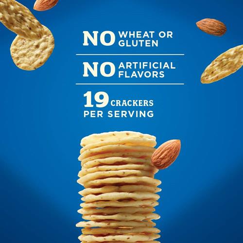 Blue Diamond Almonds, Gluten Free Cracker Crisps, Original Almond Flavored Perfect For Snacking And Healthy Options, 4.25 Oz