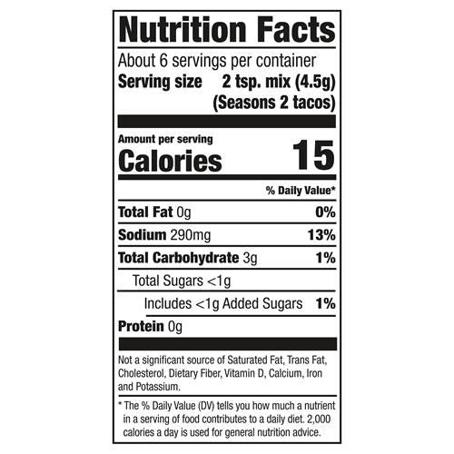 Mccormick Chicken Taco Seasoning Mix, 1 Oz