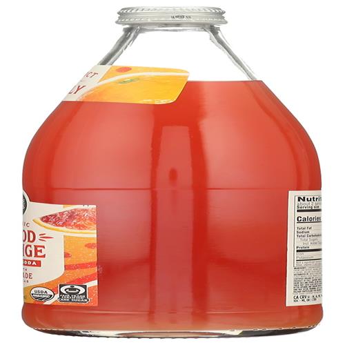 Whole Foods Market Organic Blood Orange Italian Soda, 25.4 Fl Oz, Glass Bottle, 2 Pieces