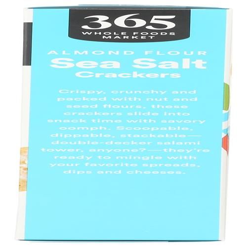 Whole Foods Market, Almond Flour Sea Salt Crackers, 5 Ounce