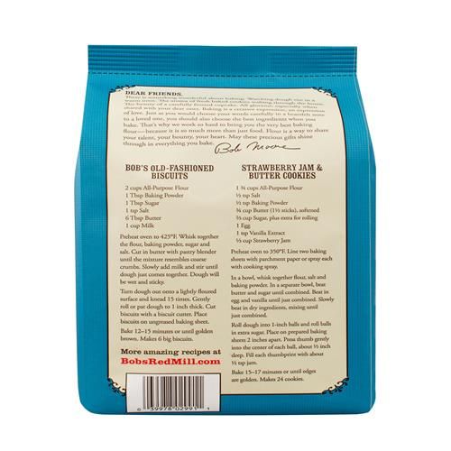 Bobs Red Mill, Flour Unbleached White All Purpose Organic, 80 Ounce