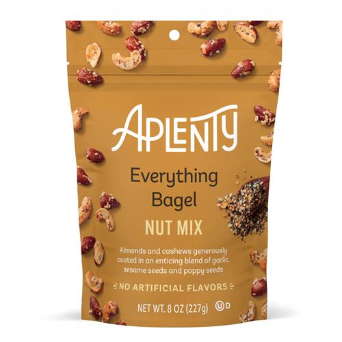 Aplenty Everything Bagel Nut Mix, 8 Oz