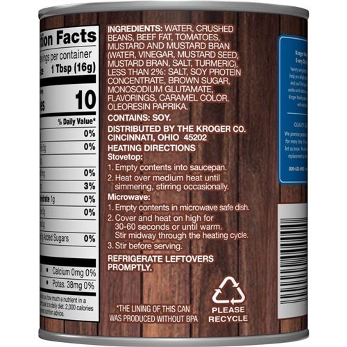 Kroger Hot Dog Chili Sauce 10 oz