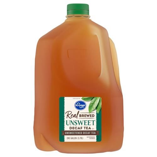 Kroger Decaffinated Unsweetened Iced Tea Carton 1 gallon