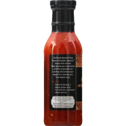 Private Selection Peach Carolina Reaper Hot Wing Sauce 12 fl oz