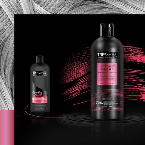 Tresemmé Vibrance & Shine Shampoo Revitalized Color For Color Treated Hair Formulated With Pro Style Technology 28 Fl Oz