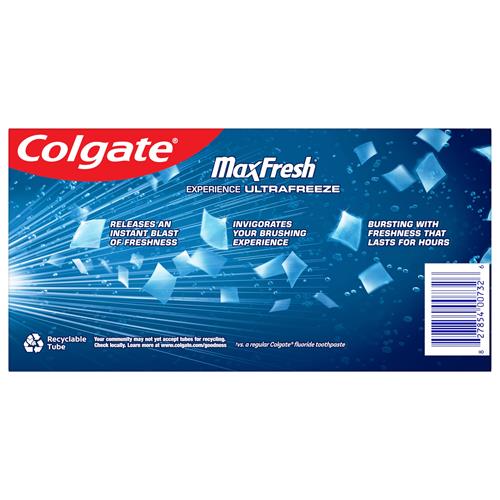 Colgate Maxfresh Whitening With Breath Strips Toothpaste Clean Mint 12.6 Ounce Total (2 Pack)