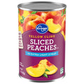 Kroger Canned Yellow Cling Sliced Peaches in Extra Light Syrup 15 oz