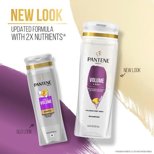 Pantene Pro-V Volume & Body Shampoo, 12.0Oz