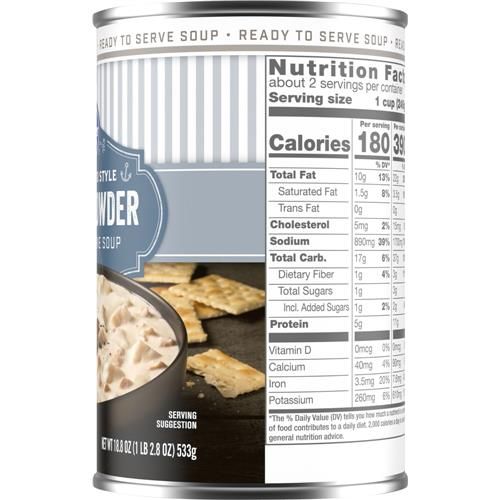 Kroger New England Style Clam Chowder 18.8 oz