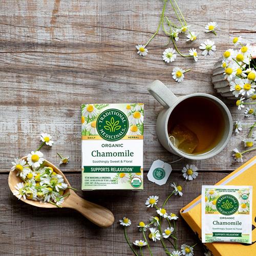 Traditional Medicinals Organic Chamomile Herbal Tea, 16 Count
