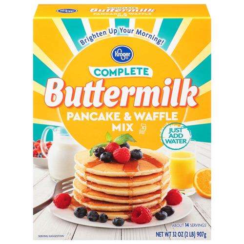 Kroger Complete Buttermilk Pancake & Waffle Mix 32 oz