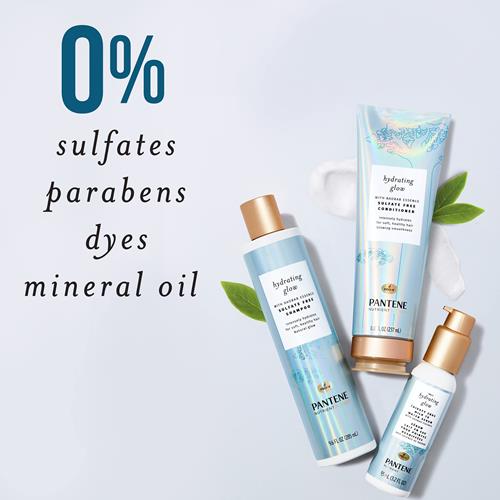 Pantene Sulfate Free Conditioner, Hydrates Dry Damaged Hair, Nutrient Blends With Baobab Essence, Safe For Color Treated Hair, 8.0 Oz