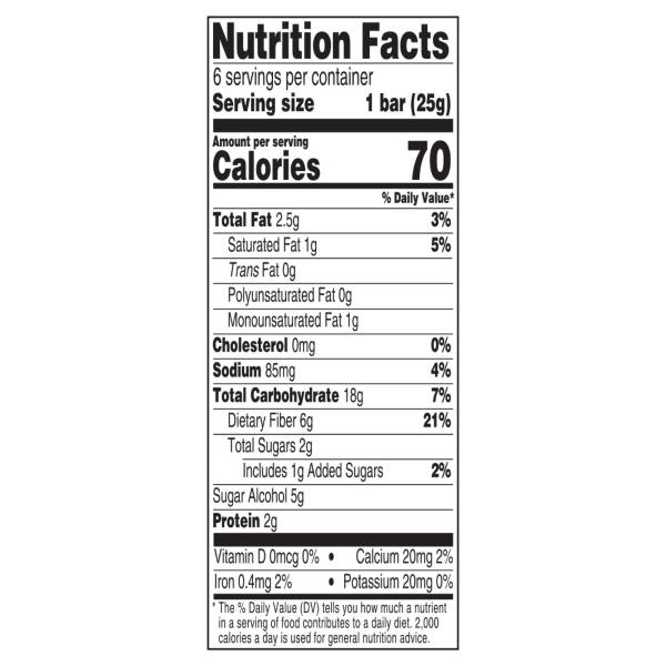 Millville Fiber Now 70 Calorie Lemon Flavored Bars, 6 count