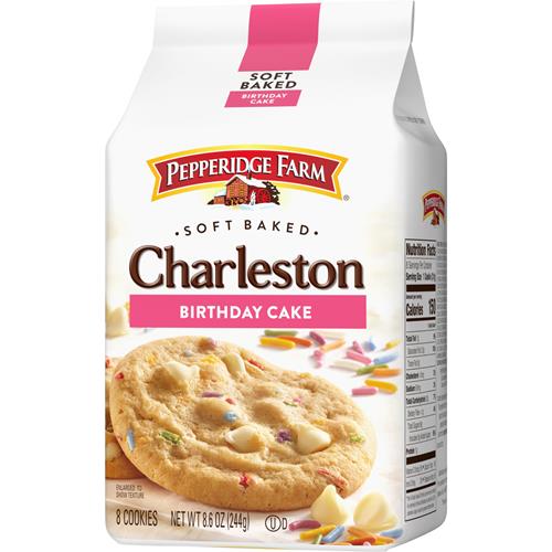 Pepperidge Farm Charleston Birthday Cake Cookies, 8 Soft Baked Cookies, 8.6 Oz. Bag
