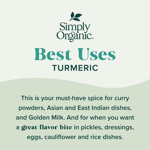 Simply Organic Ground Turmeric Root, 2.38 Oz
