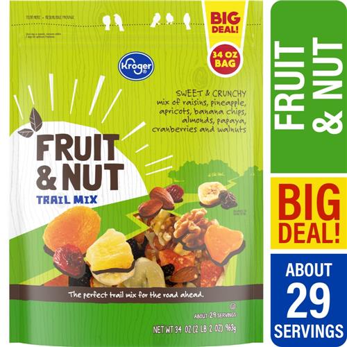 Kroger Fruit & Nut Trail Mix 34 oz