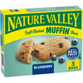 Nature Valley Soft-Baked Muffin Bars, Blueberry, Snack Bars, 5 Bars, 6.2 Oz