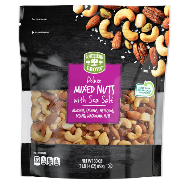 Southern Grove Deluxe Mixed  Nuts with Sea Salt, 30 oz