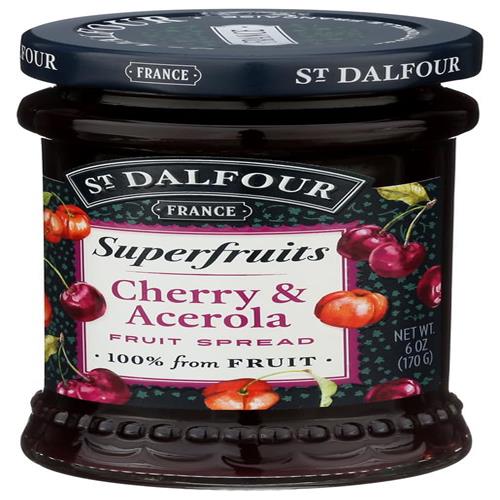 St Dalfour Cherry & Acerola Superfruits Spread, 6 Oz