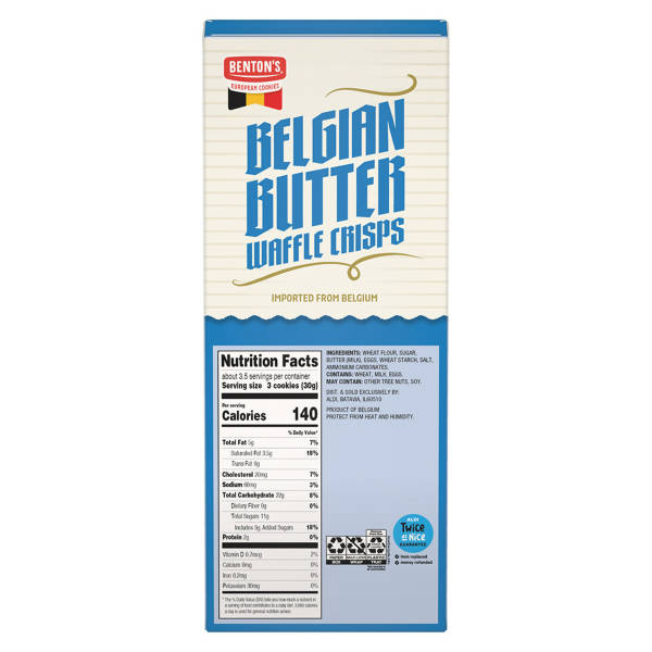 Benton's Belgian Butter Waffle Cookies, 3.52 oz