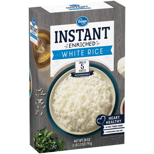 Kroger Instant Microwaveable White Rice 28 oz