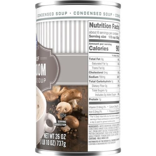 Kroger Cream of Mushroom Condensed Soup 26 oz