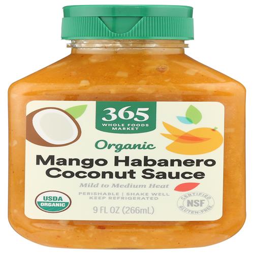 Whole Foods Market Organic Mango Coconut Sauce, 9 Ounce