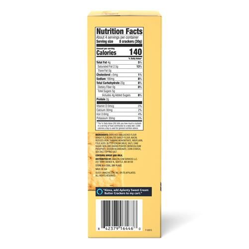 Aplenty, Sweet Cream Butter Crackers, 4 Oz